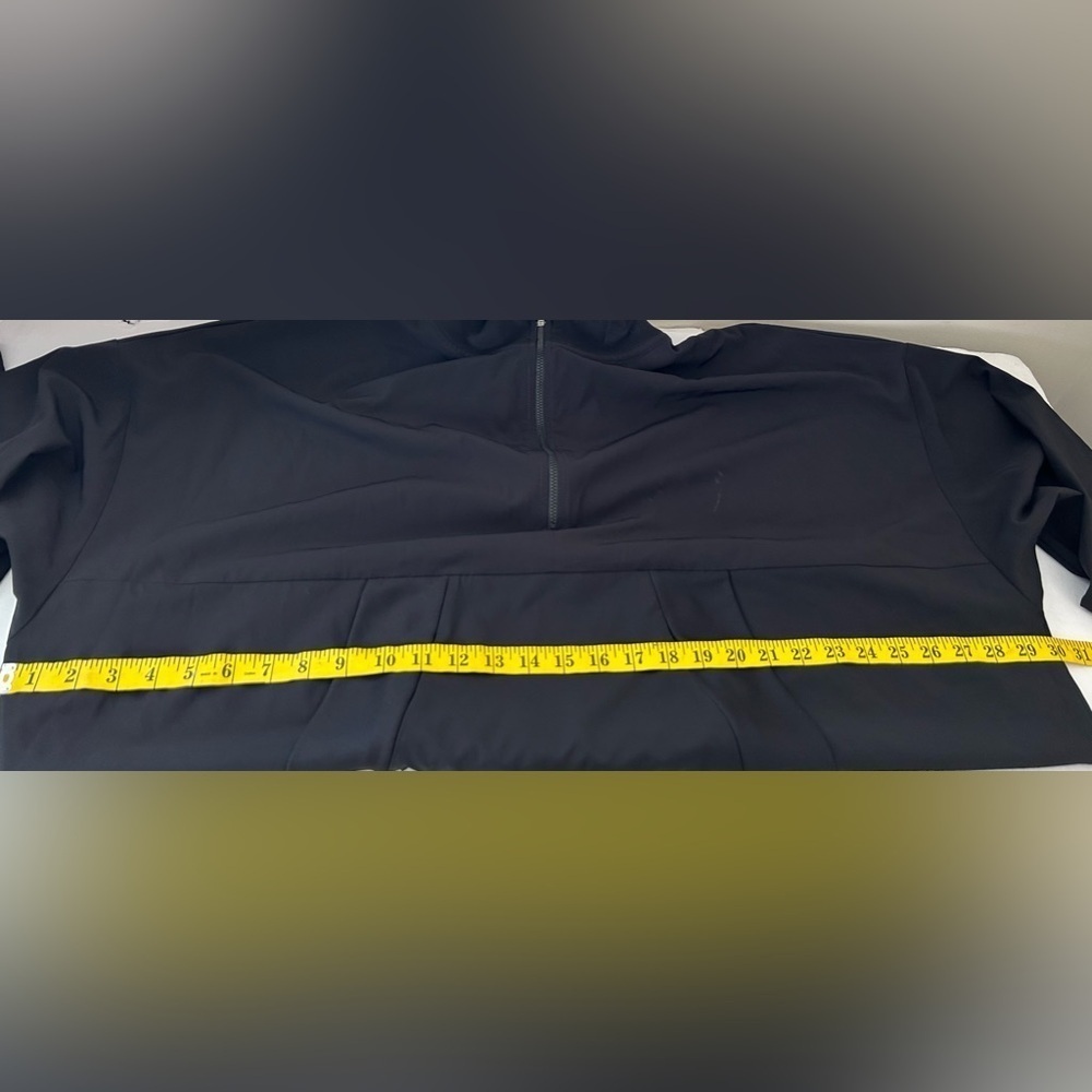 NWT XXL ZELOS BLACK ZIP LIGHTWEIGHT PULLOVER HOODIE. - Picture 2 of 7
